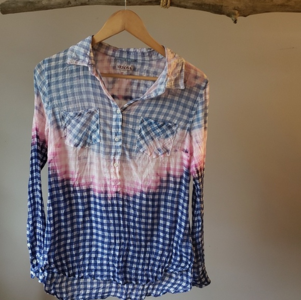 **re-Cycled**plaid button up merona
